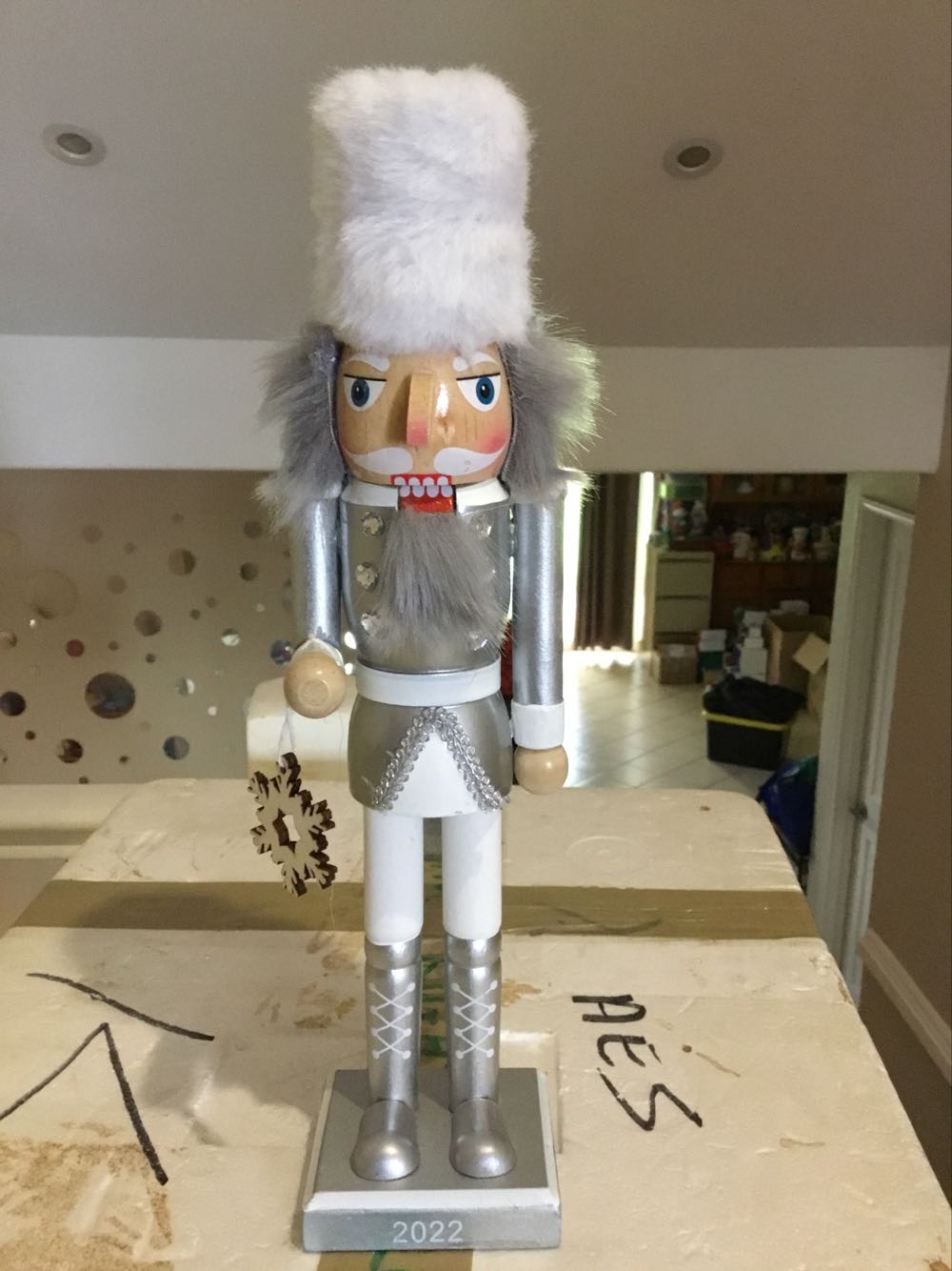 Mickey Hallmark Glass And Velvet Ornament Used Excellent Condition