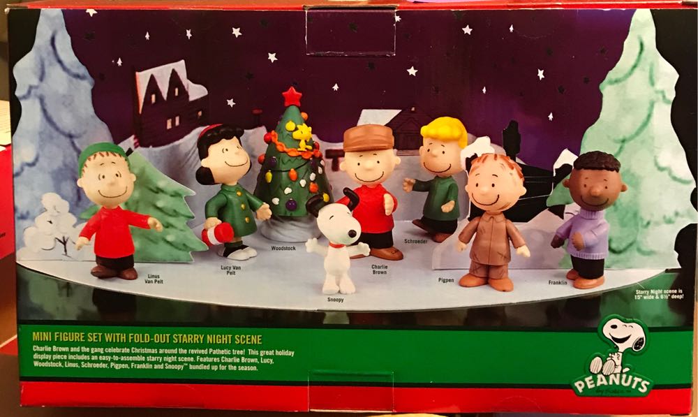 Peanuts Mini Figure Set With Starry Night Scene  ornament collectible [Barcode 879104014134] - Main Image 2
