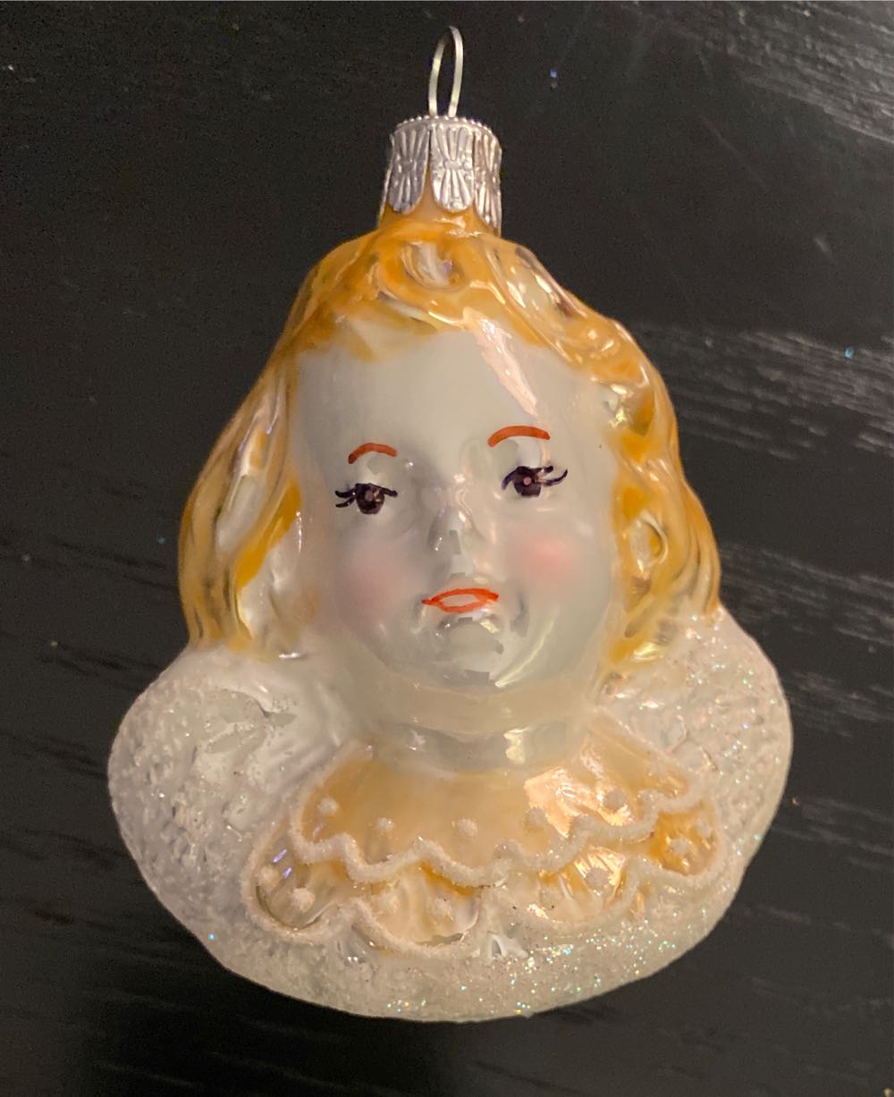 Gem Snowman On Blue Bell