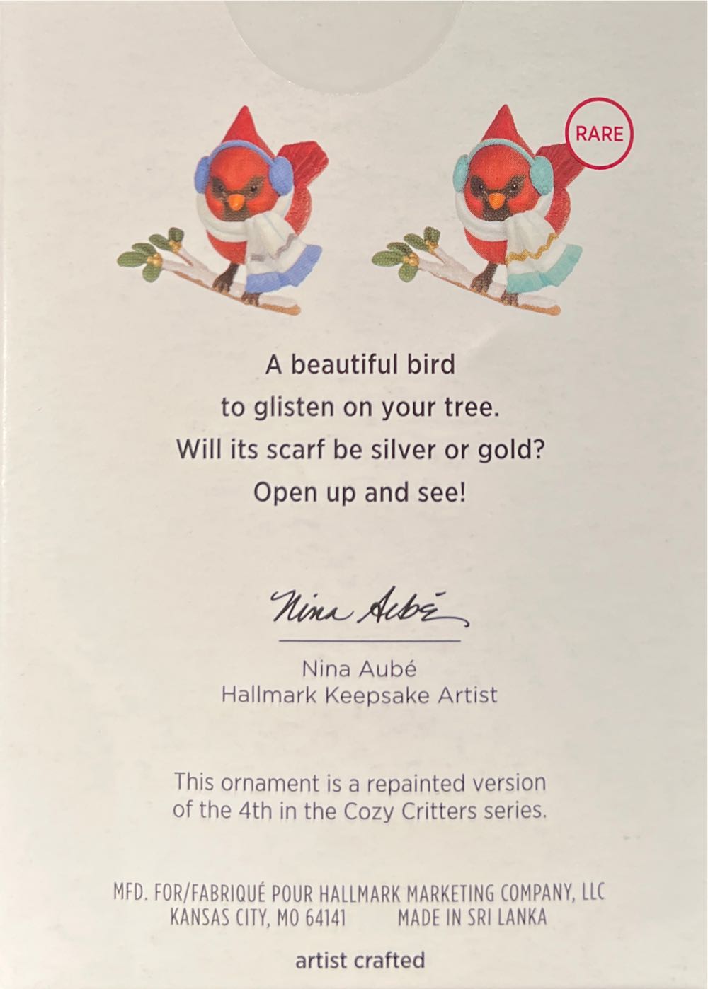 Cozy Critters Surprise Blue RP (RARE) - Cozy Critters (Misc) ornament collectible [Barcode 763795757350] - Main Image 2