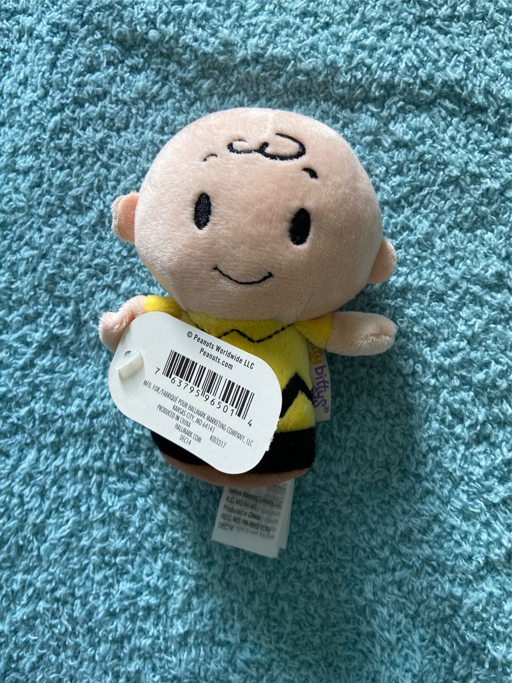 Peanuts Charlie Brown Plush Itty Bittys By Hallmark Kid3317  ornament collectible [Barcode 763795965014] - Main Image 3