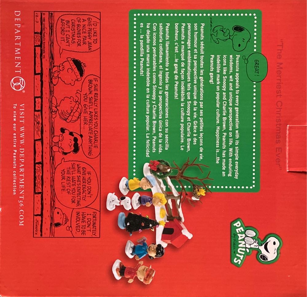 Department 56 Peanuts The Merriest Christmas Ever Figurine 3 Inch  ornament collectible [Barcode 045544535908] - Main Image 3