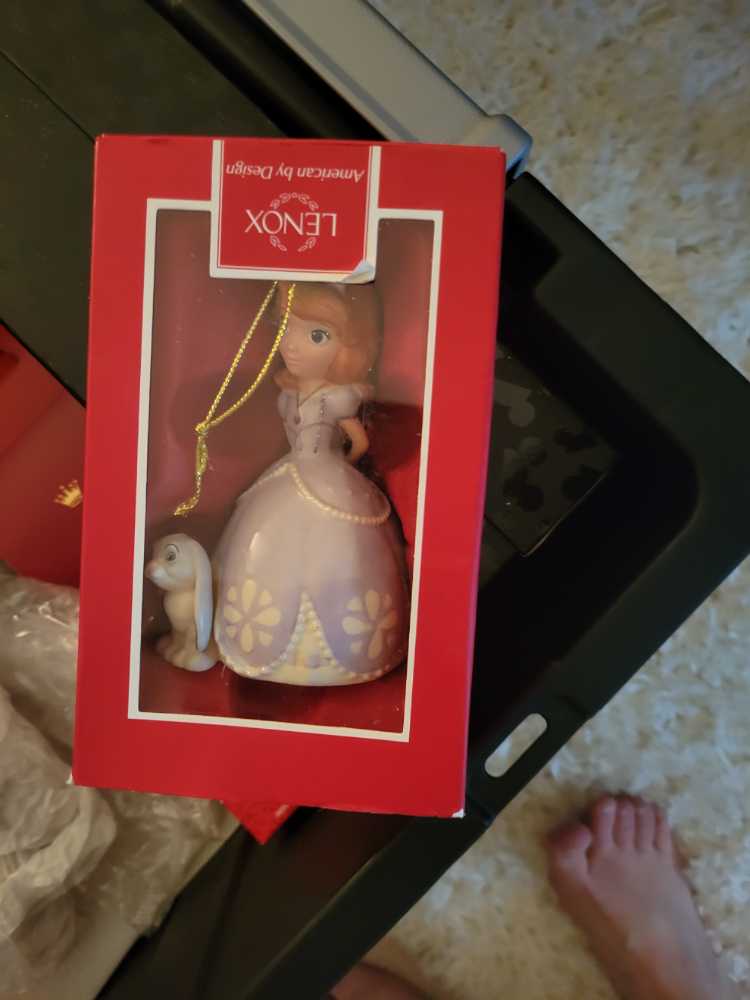 Lenox Disney’s Sofia The First Sophia Ornament  ornament collectible [Barcode 882864506955] - Main Image 2