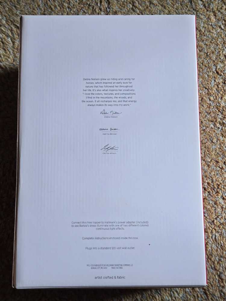 Barbie Angel Lights Tree Topper  ornament collectible [Barcode 763795346608] - Main Image 3