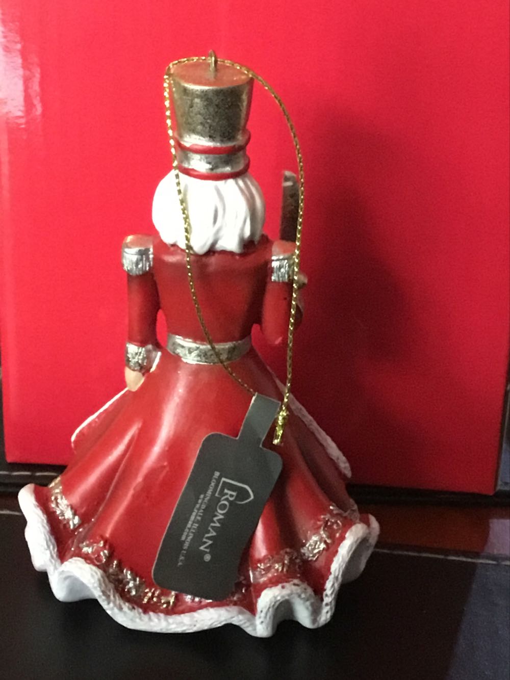 Nutcracker Intricate Red & Gold Ornament 13cm - Nutcrackers ornament collectible [Barcode 089945710403] - Main Image 2