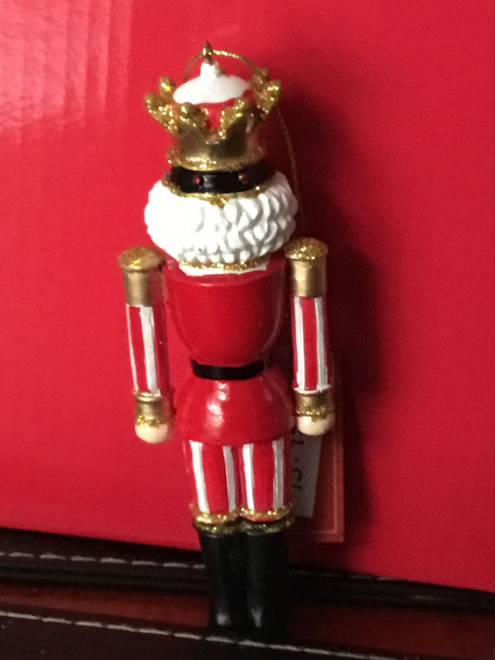Red Nutcracker Ornament 13cm - Nutcrackers ornament collectible [Barcode 9332391029492] - Main Image 2