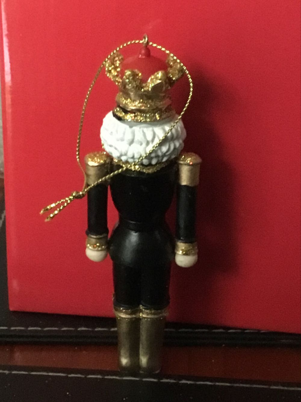 Black & Gold Nutcracker Ornament 13cm - Nutcrackers ornament collectible [Barcode 9332391029485] - Main Image 2