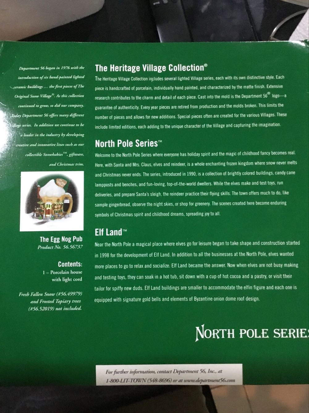 The Egg Nog Pub - North pole series (Elfland) ornament collectible [Barcode 734409191624] - Main Image 2