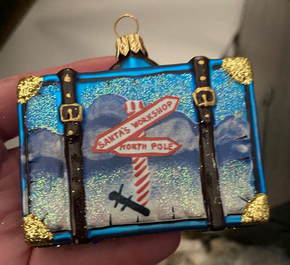 Nordstrom Santa Suitcase  ornament collectible - Main Image 2