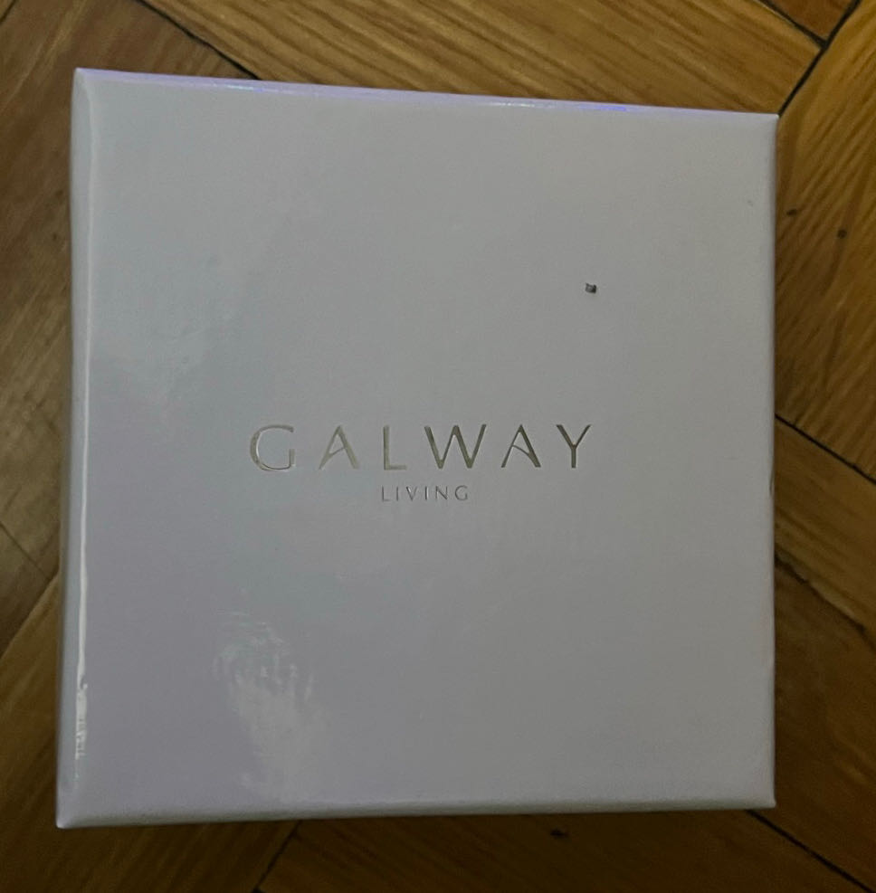 Galway Crystal Round Irish Blessing  ornament collectible - Main Image 2