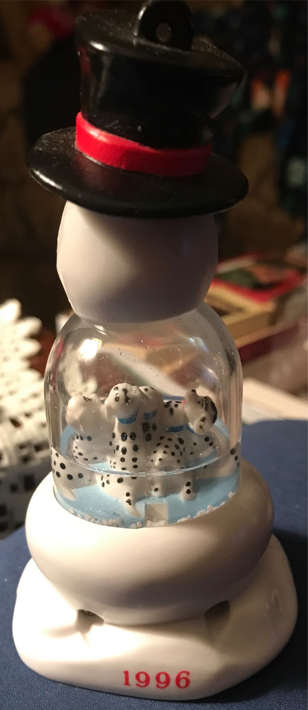 Disney 101 Dalmatians Snowman Snowglobe Ornament - 101 Dalmatians ornament collectible - Main Image 2