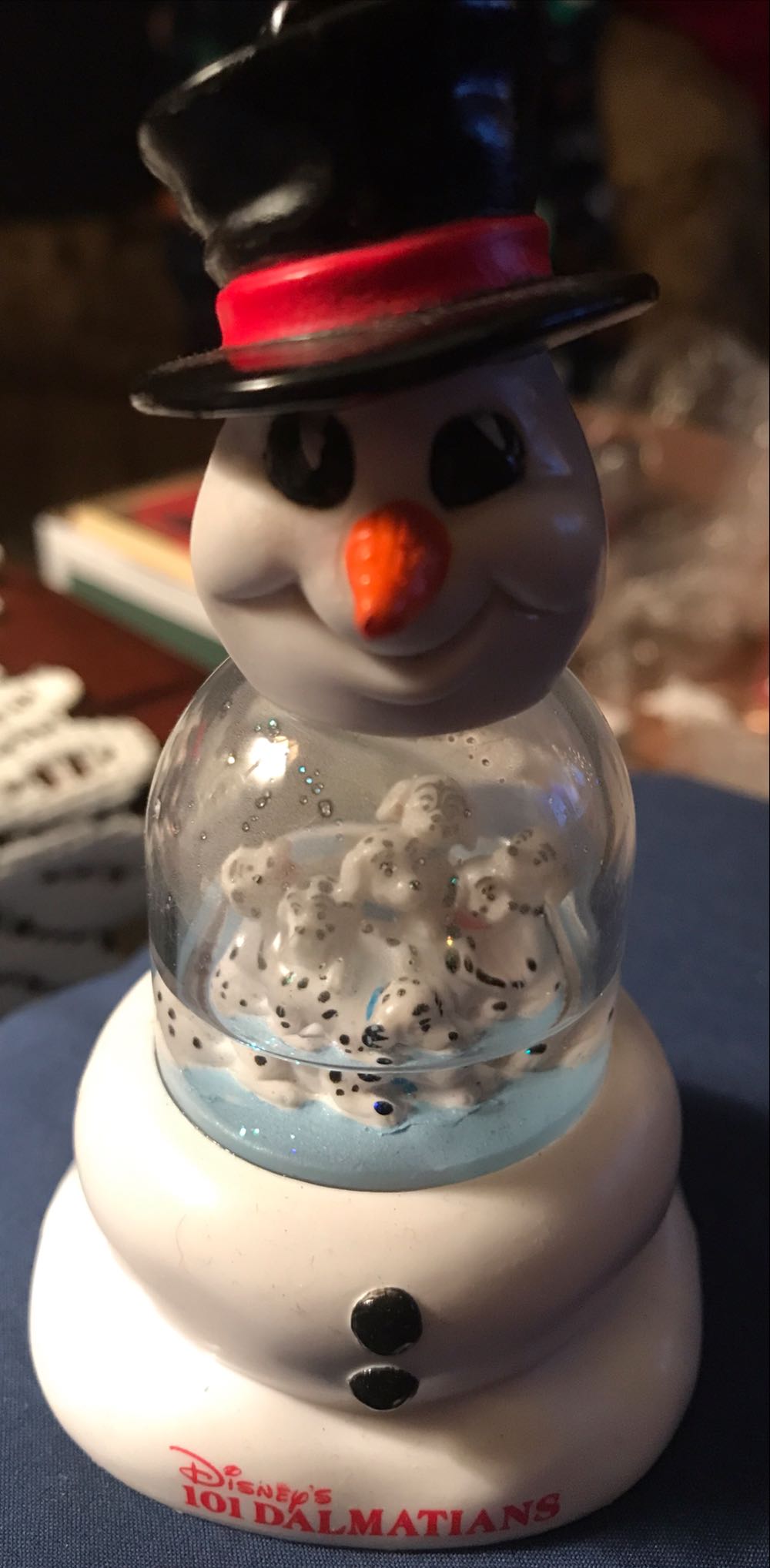 Disney 101 Dalmatians Snowman Snowglobe Ornament - 101 Dalmatians ornament collectible - Main Image 3