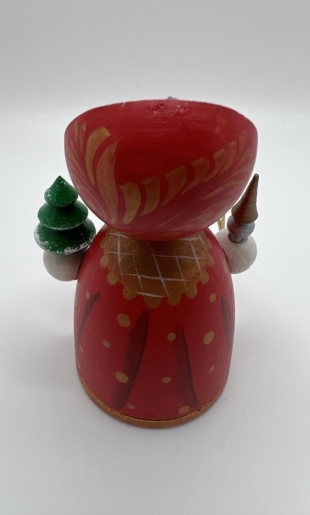 Russian Santa Wood Ornament  ornament collectible - Main Image 2