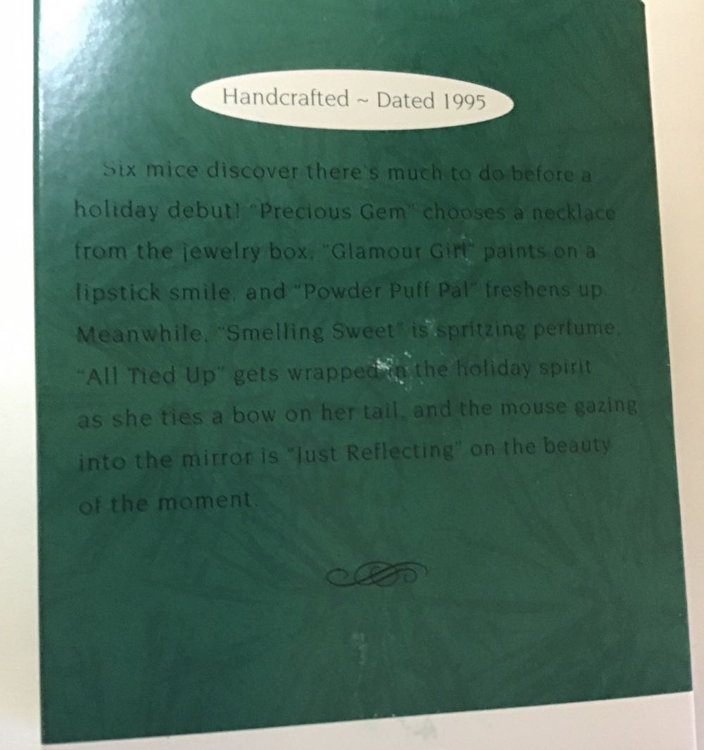 Tender Tiny Touches - 1995 - Tiny Treasures - Just Reflecting - Tiny Tender Touches (Collection - Miniature) ornament collectible - Main Image 3