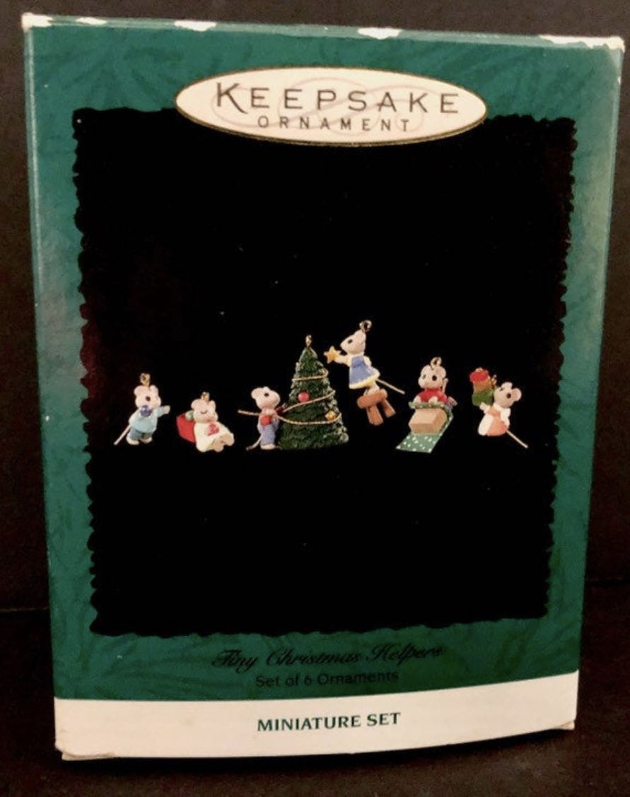 Tender Tiny Touches - 1996 - Tiny Christmas Helpers - Just One More - Tiny Tender Touches (Collection - Miniature) ornament collectible - Main Image 2