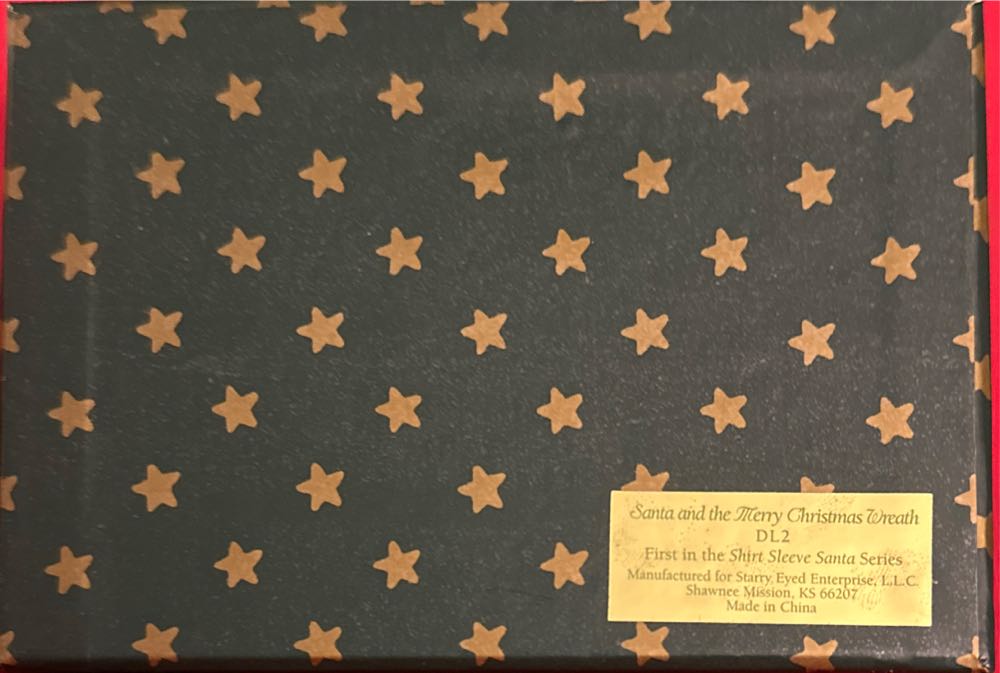 Santa and the Merry Christmas Wreath - Shirt Sleeve Series (Santa) ornament collectible - Main Image 2