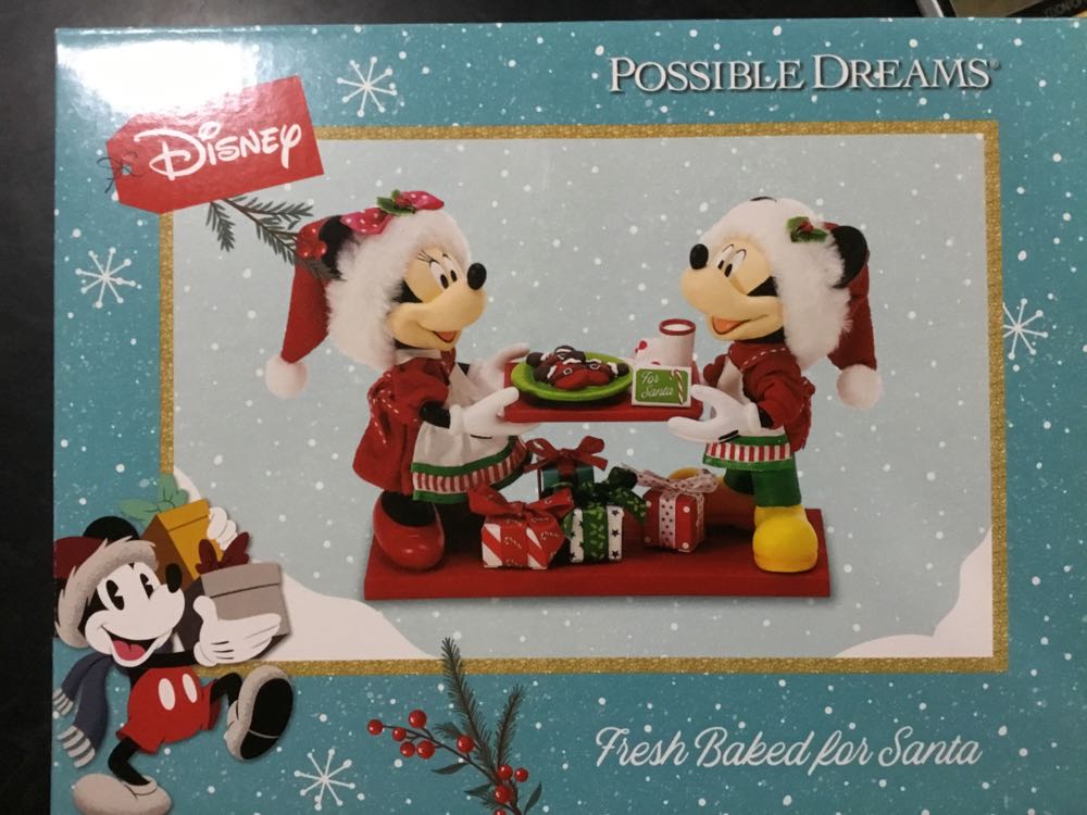 Fresh Baked Cookies For Santa - Possible Dreams (Disney Mickey And Minnie) ornament collectible [Barcode 028399314935] - Main Image 2