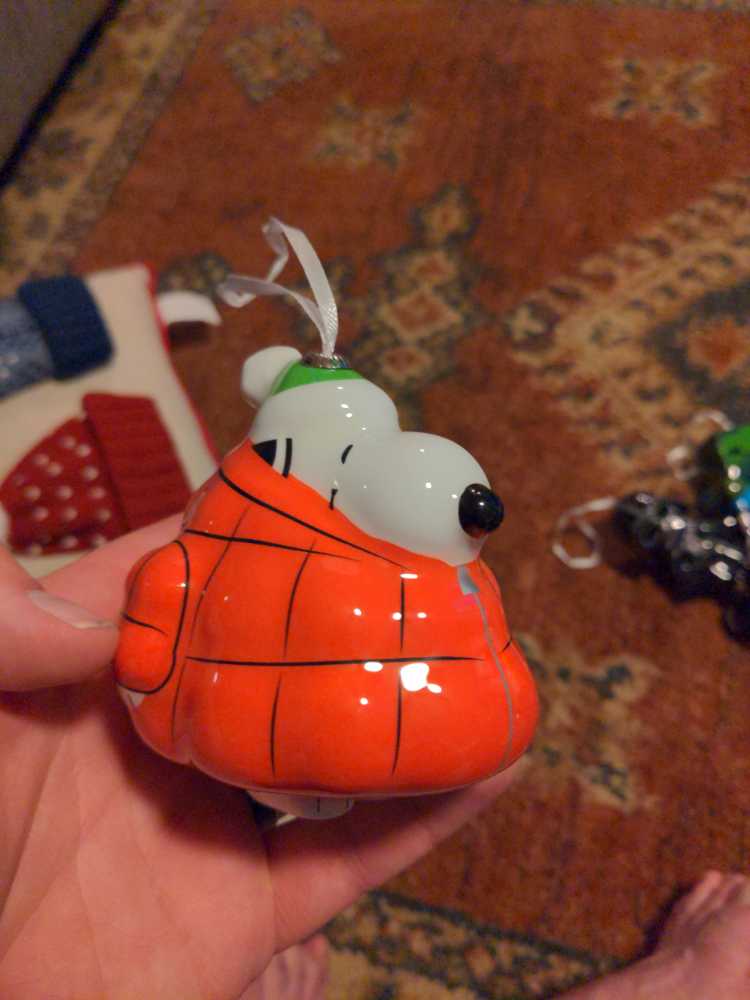 Snoopy Decoupage   ornament collectible - Main Image 1