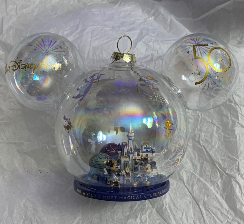 Disney Parks Exclusive Christmas Tree Globe Ornament 50th Anniversary 4 Parks  ornament collectible [Barcode 400937015946] - Main Image 2