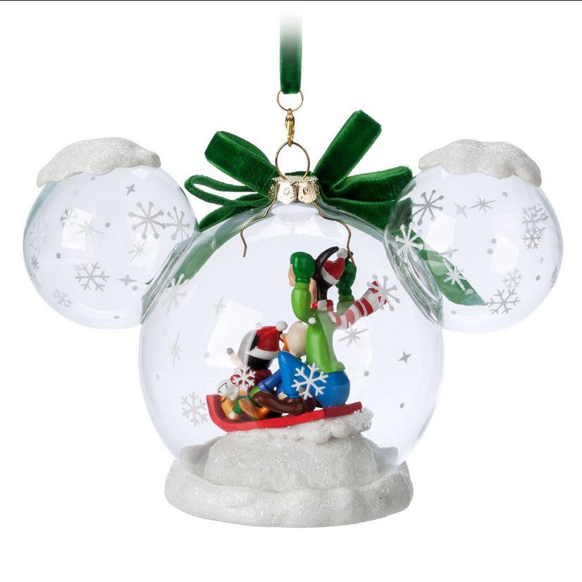 Mickey & Friends: “MICKEY MOUSE & FRIENDS GLASS DOME” Sketchbook Ornament - Disney Mickey Mouse (Hanging Ornament) ornament collectible [Barcode 465062506912] - Main Image 2