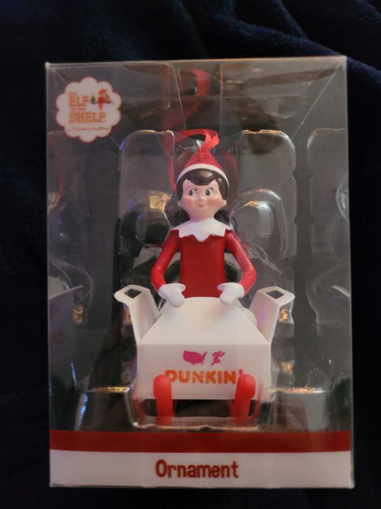 Dunkin Donuts Elf On The Shelf Christmas Munchkin Limited Edition - The Elf On The Shelf (Dunkin Donuts) ornament collectible [Barcode 881334016796] - Main Image 2