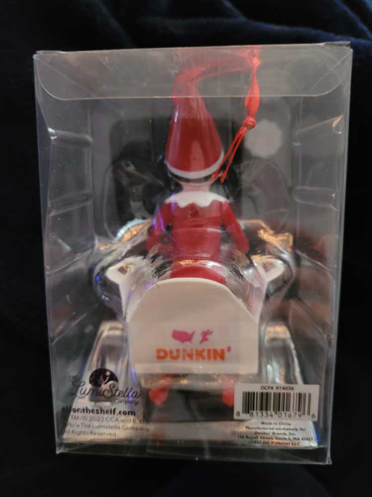 Dunkin Donuts Elf On The Shelf Christmas Munchkin Limited Edition - The Elf On The Shelf (Dunkin Donuts) ornament collectible [Barcode 881334016796] - Main Image 3