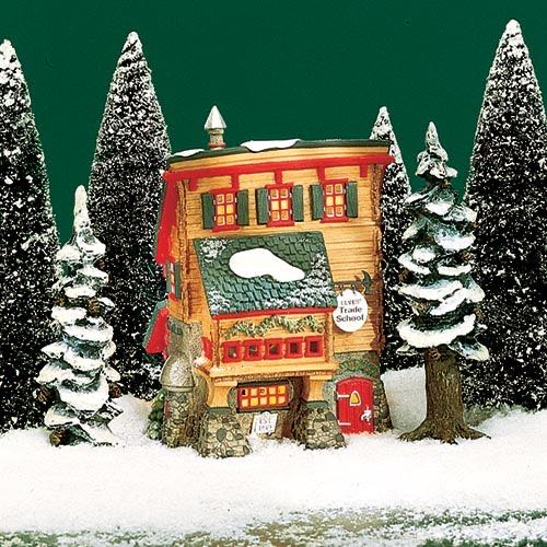 Dept. 56 - North Pole - Building - Elves’ Trade School - 56.56387 - North Pole - Building (Light Up Village) ornament collectible - Main Image 1