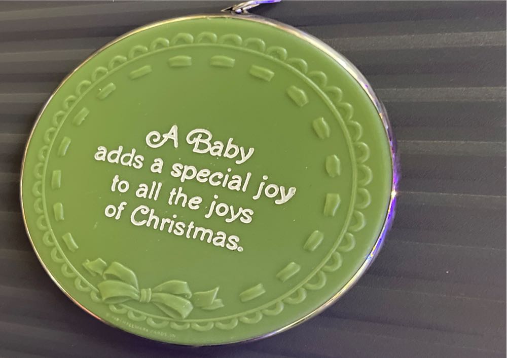 Baby’s 1st Christmas 1981  ornament collectible - Main Image 2