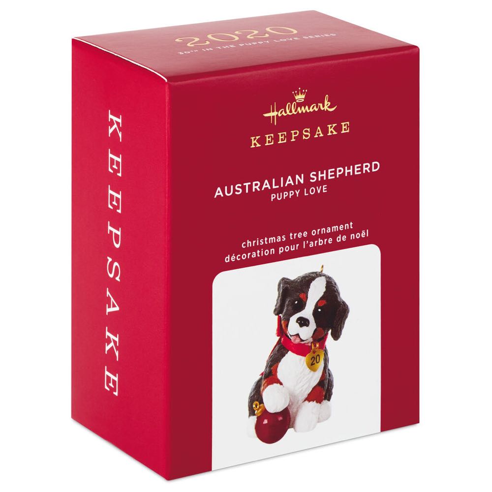 Puppy Love - Australian Shepard (30th In Series)  ornament collectible - Main Image 2