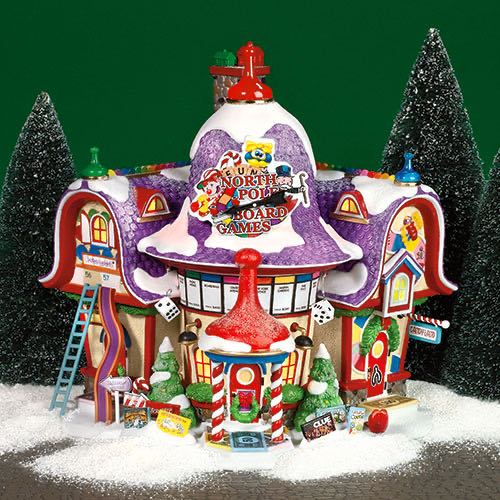 Dept. 56 - North Pole - Building - North Pole Board Games Factory - 56.56789 - North Pole - Building (Light Up Village) ornament collectible - Main Image 1