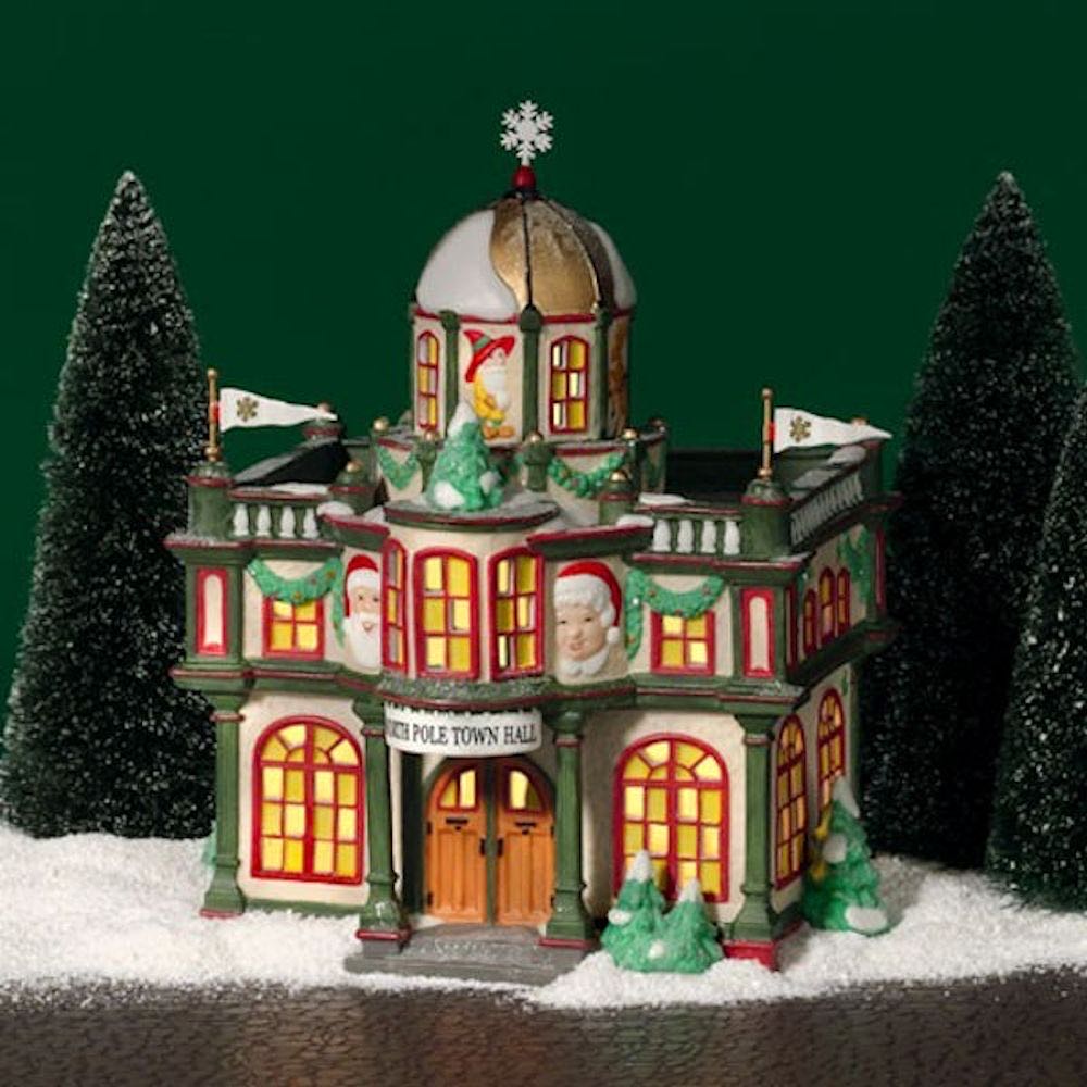 Dept. 56 - North Pole - Building - North Pole Town Hall - 56.56767 - North Pole - Building (Light Up Village) ornament collectible - Main Image 1