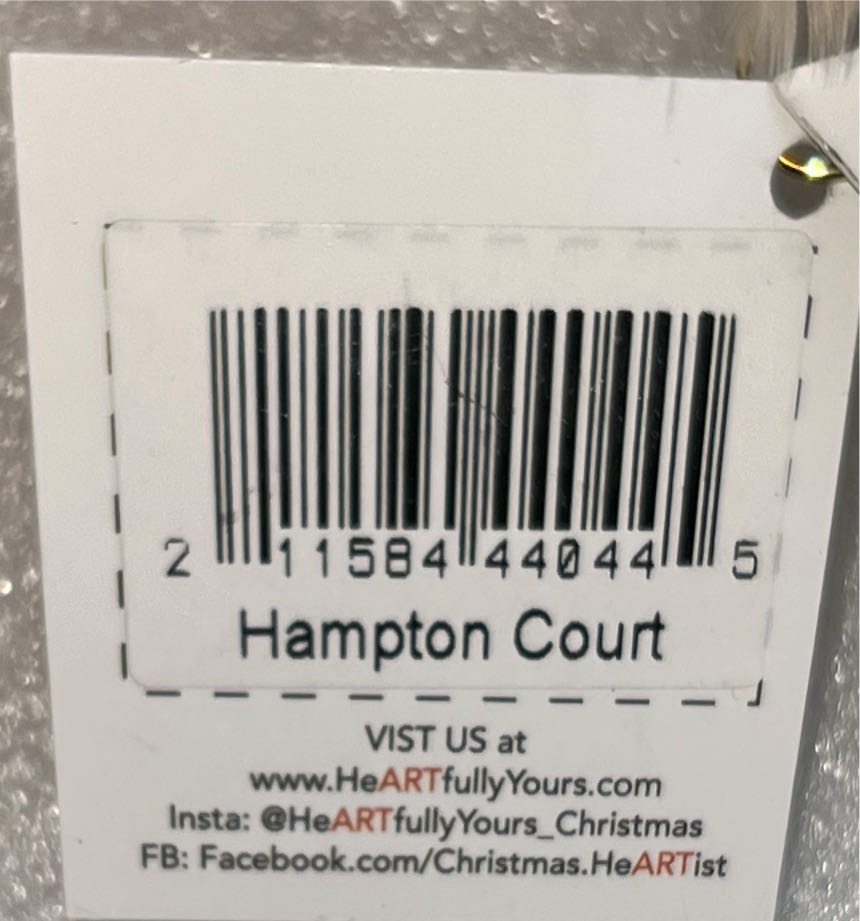 Hampton Court Ornament By Heartfully Yours A. Dodson’s  ornament collectible [Barcode 211584440445] - Main Image 3