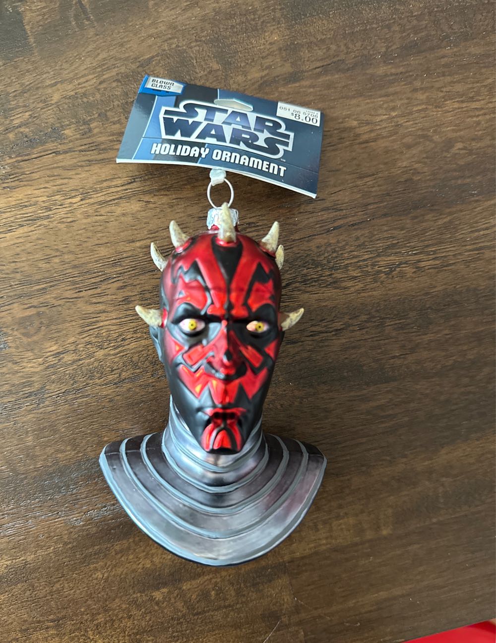Darth Maul Glass Bust Ornament - Hasbro (Star Wars: Attack Of The Clones) ornament collectible [Barcode 795902287221] - Main Image 1