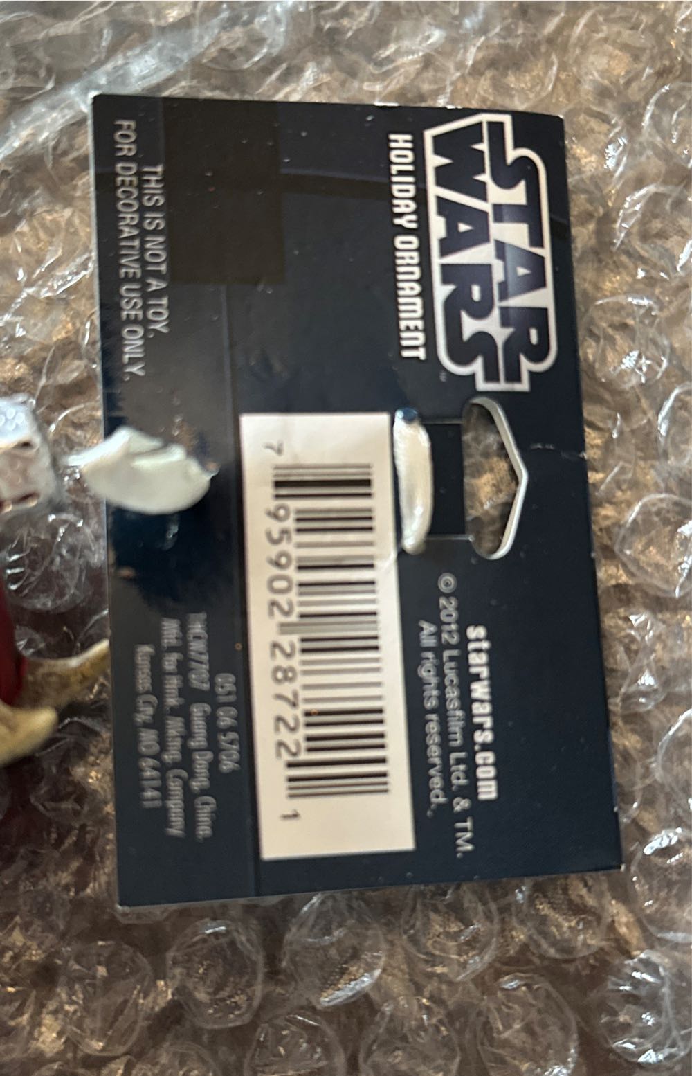 Darth Maul Glass Bust Ornament - Hasbro (Star Wars: Attack Of The Clones) ornament collectible [Barcode 795902287221] - Main Image 4