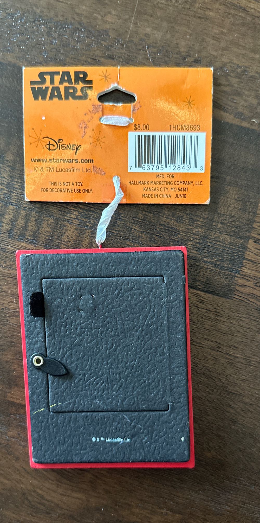 Disney Hallmark Picture Frame Ornament Star Wars Force Is ... - Target (Frame Ornament) ornament collectible [Barcode 763795128433] - Main Image 2