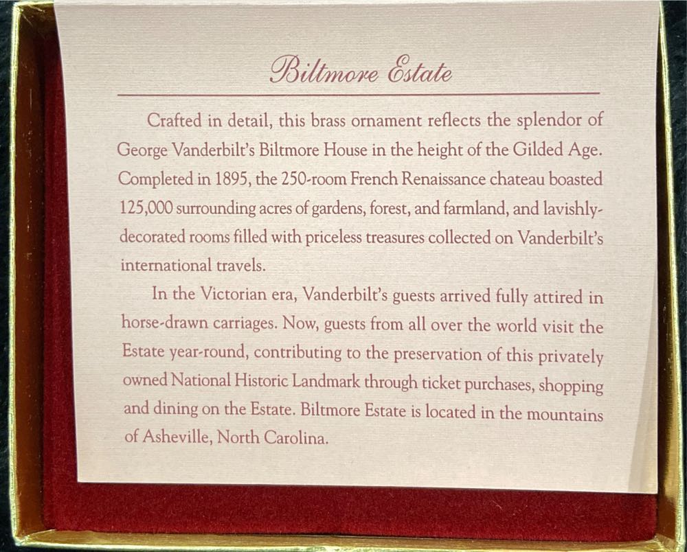 Biltmore Estate ornament collectible - Main Image 3