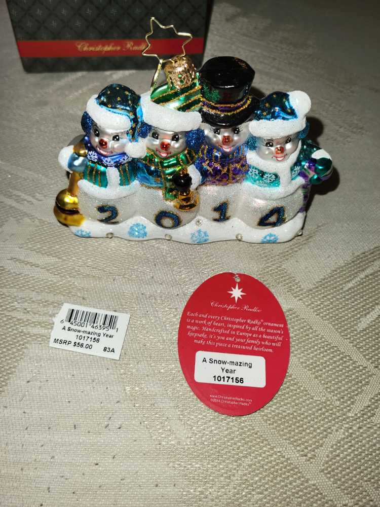 2014 A Snow-mazing Year  (Dated) ornament collectible [Barcode 645001463951] - Main Image 2