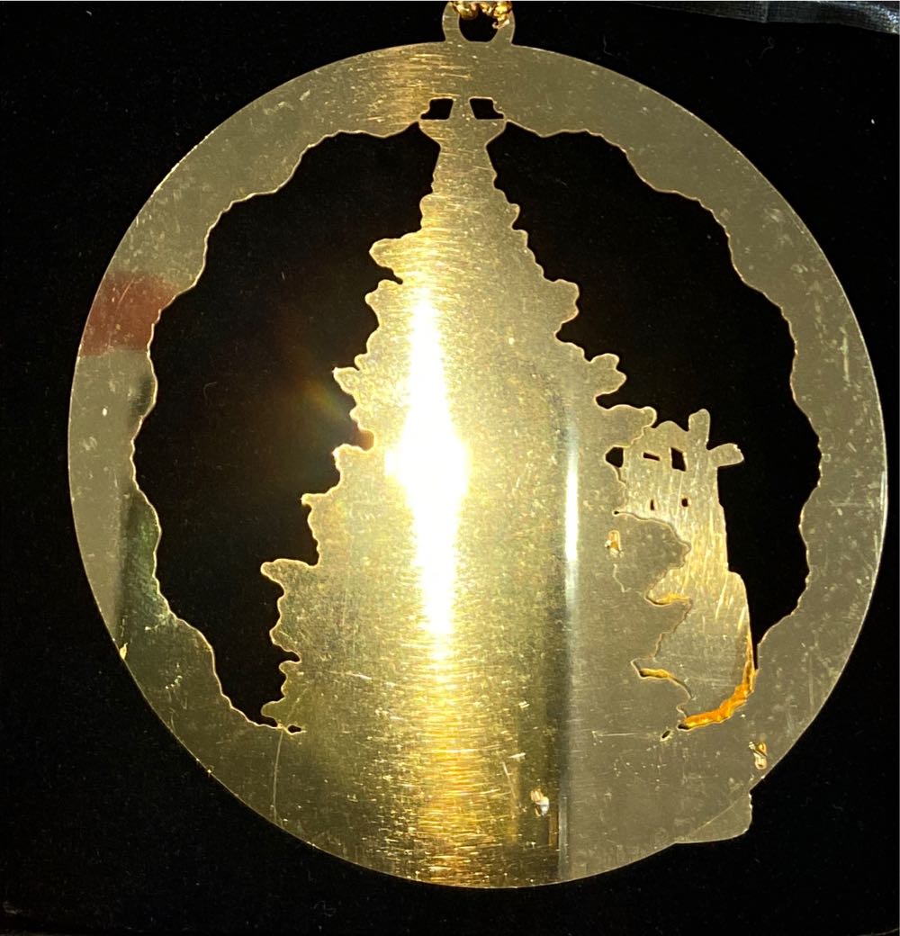 Metal Golf Bag With Tree  ornament collectible - Main Image 2