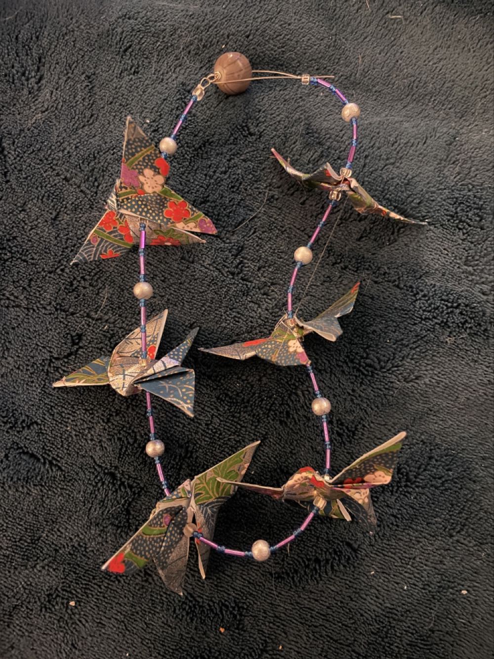 Easter Duck With Hat And Purple Bow