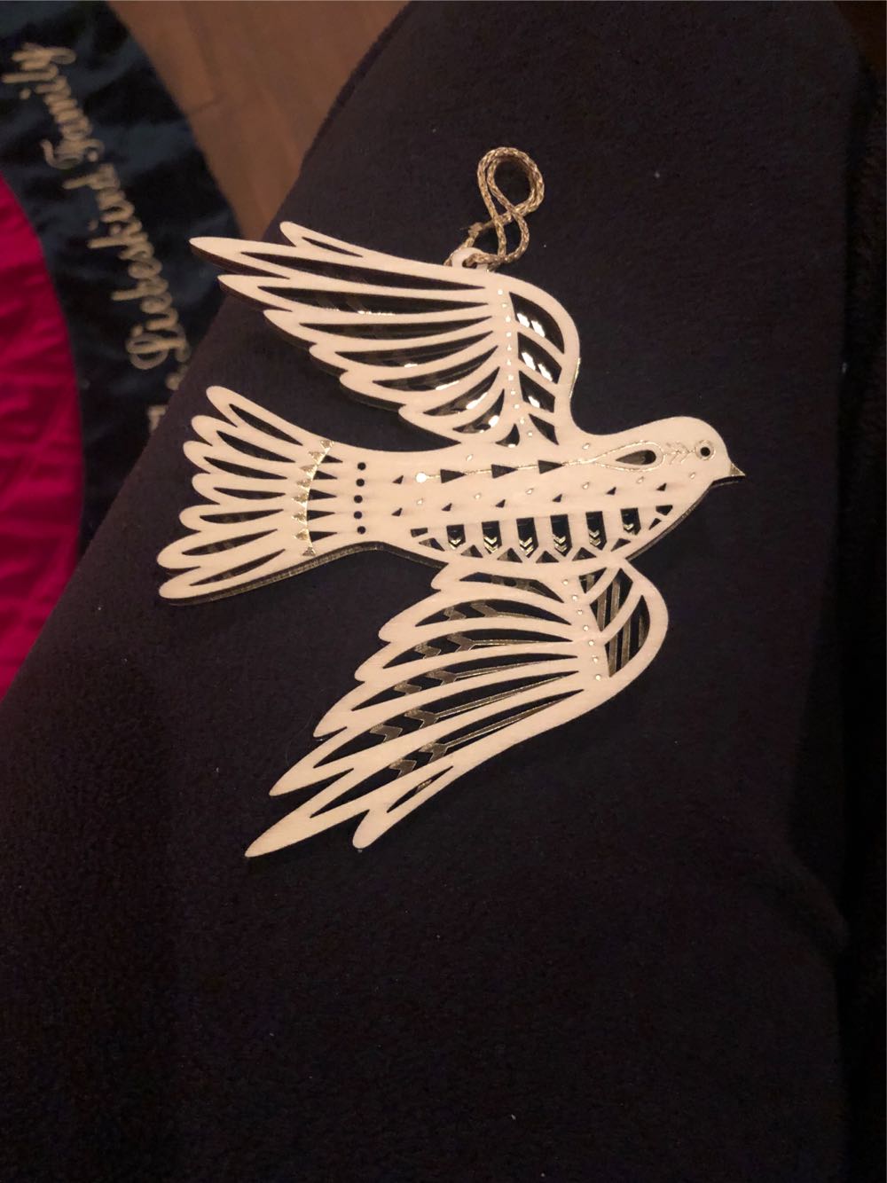 Wooden Bird  ornament collectible - Main Image 1