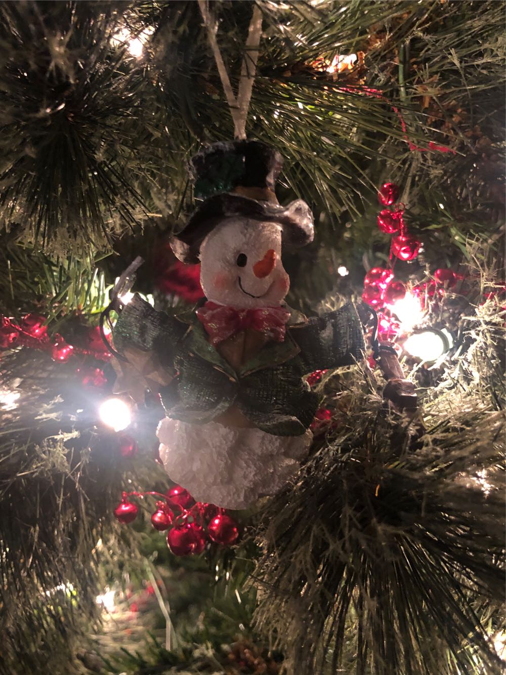 Snowman With Violin  ornament collectible - Main Image 1