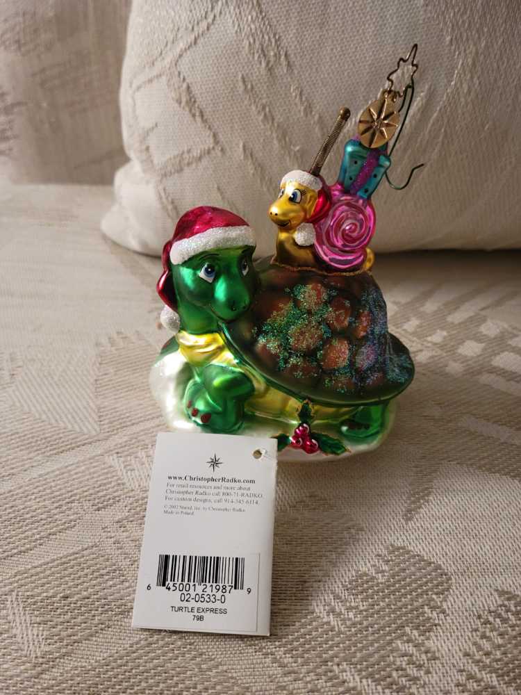 Postcard - Christmas - “Christmas Greetings” - Ice, Holly, Church