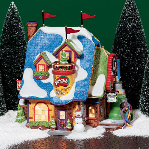 Dept. 56 - North Pole - Building - Play-Doh Sculpting Studio - 56.56746 - North Pole - Building (Light Up Village) ornament collectible - Main Image 1