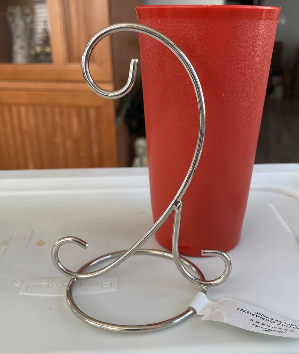 Hallmark Silver Swirls Metal Miniature Ornament Display Stand ... - Ornament Stands (Ornament Stand) ornament collectible [Barcode 763795730612] - Main Image 2