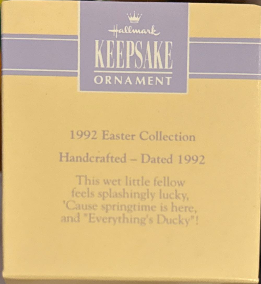 Easter Collection Everything’s Ducky - Easter (Easter) ornament collectible [Barcode 070000045592] - Main Image 2