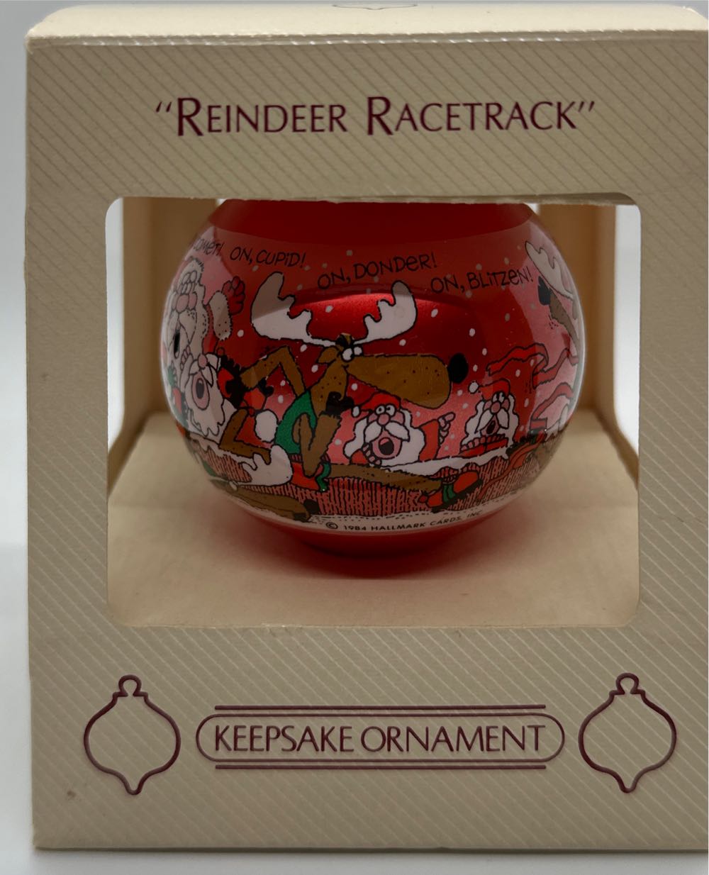 Reindeer Racetrack  ornament collectible - Main Image 2