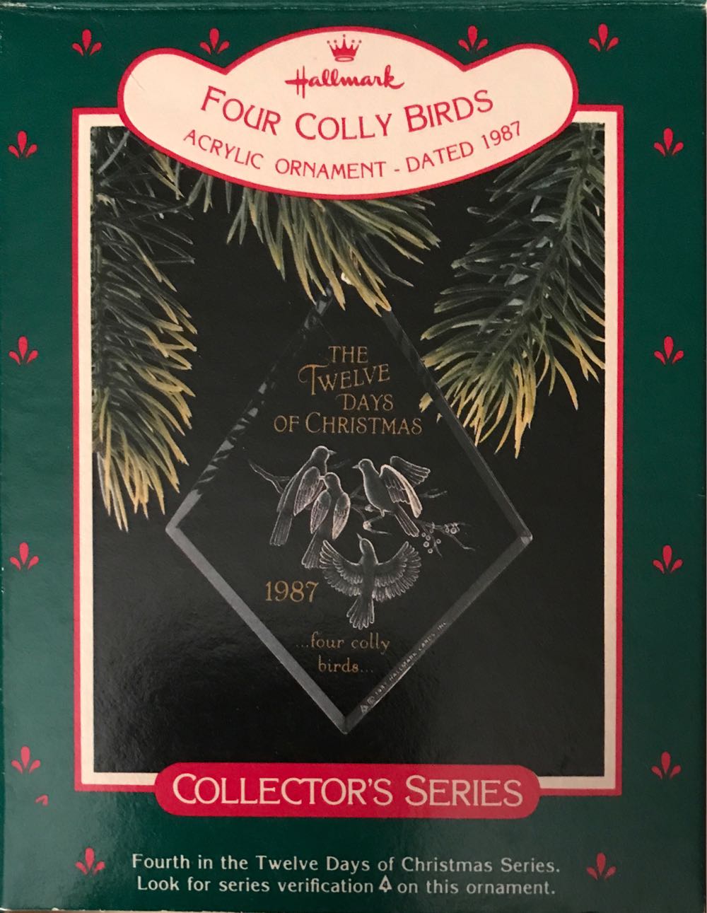 #4 Four Colly Birds - The Twelve Days of Christmas (Collectible Series) ornament collectible - Main Image 2