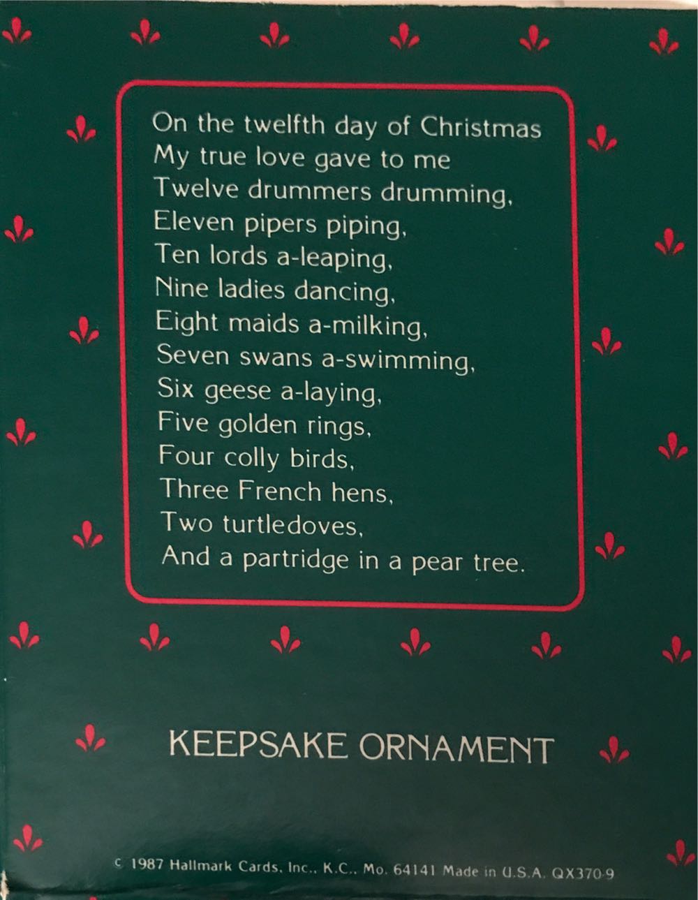 #4 Four Colly Birds - The Twelve Days of Christmas (Collectible Series) ornament collectible - Main Image 3