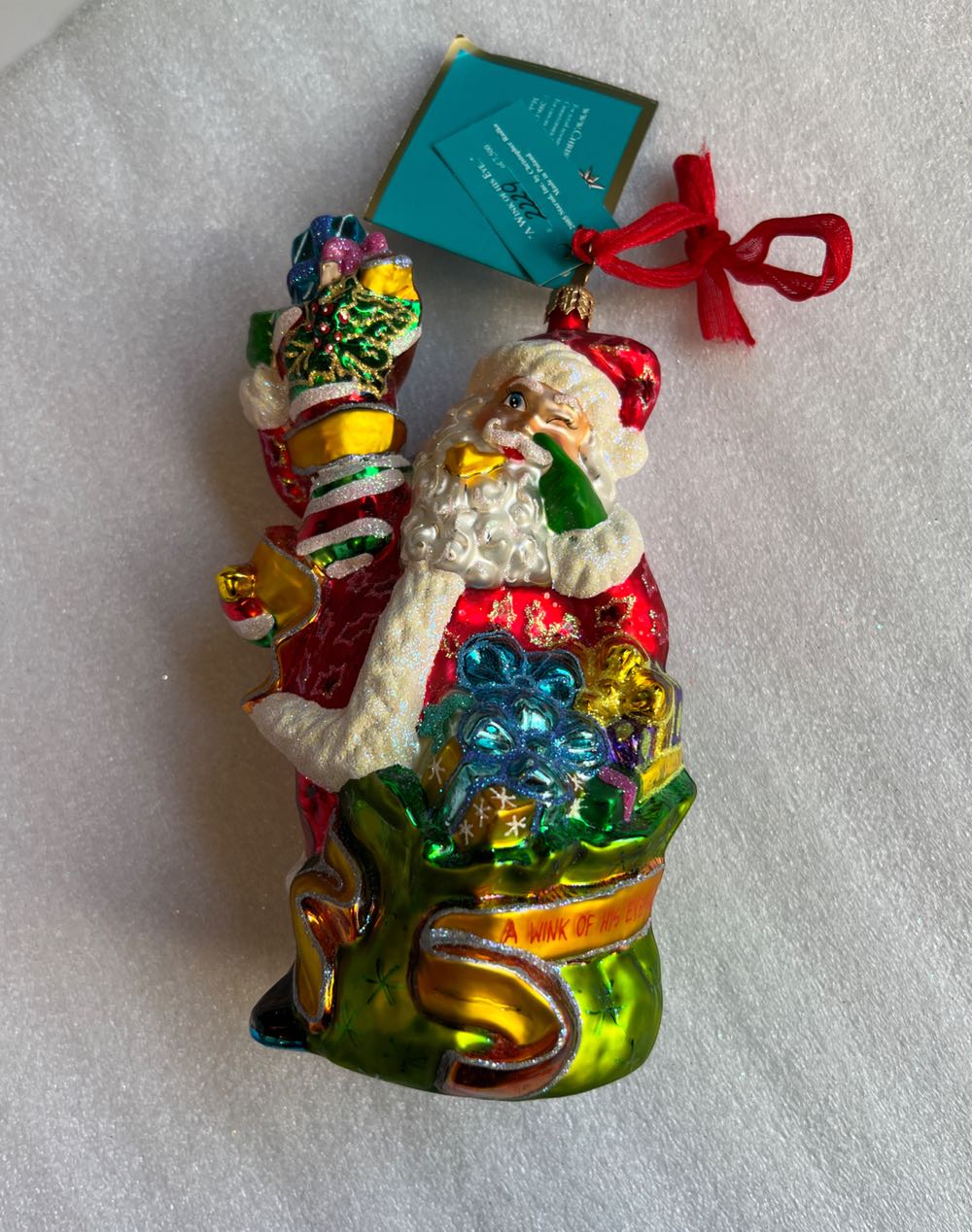 Batman Flat Metal Enameled Christmas Ornament