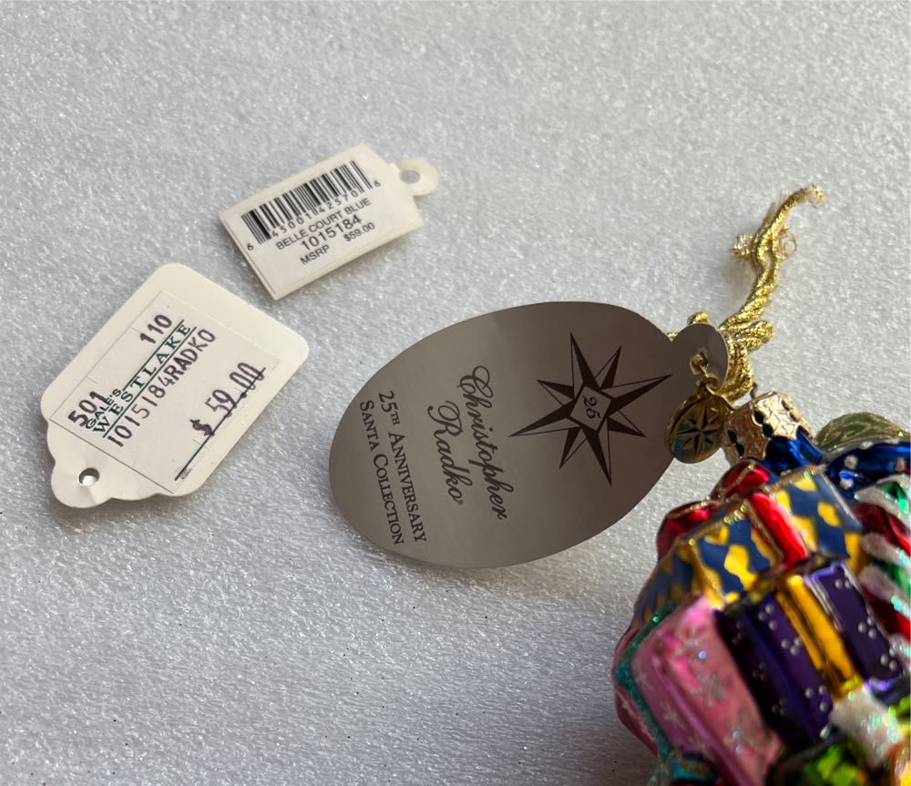 Belle Court Blue (1015184)  ornament collectible [Barcode 645001425706] - Main Image 4